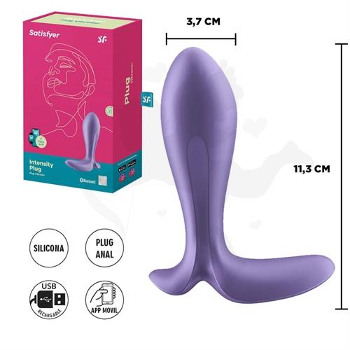 Intensity Plug dilatador anal con control via Bluetooth